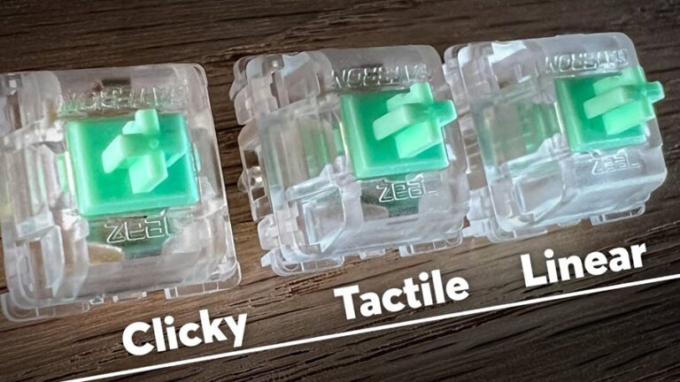 Keyboard Switch Types Explained (Linear vs Clicky vs Tactile)