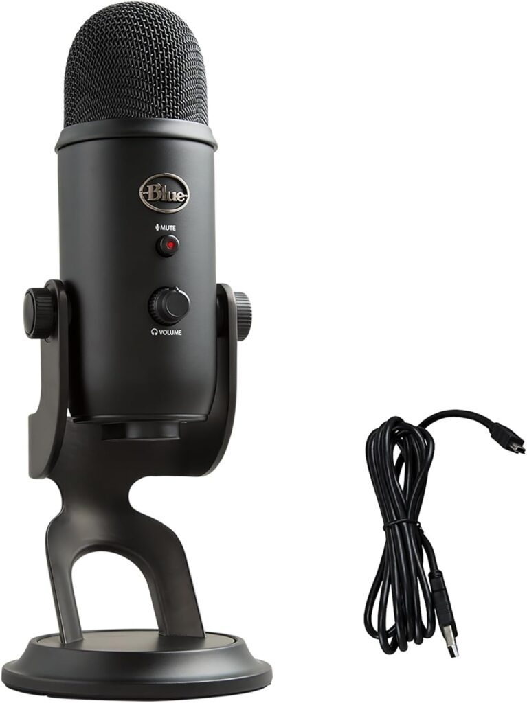 Logitech Creators Blue Yeti USB Microphone for Gaming, Streaming, and Podcast