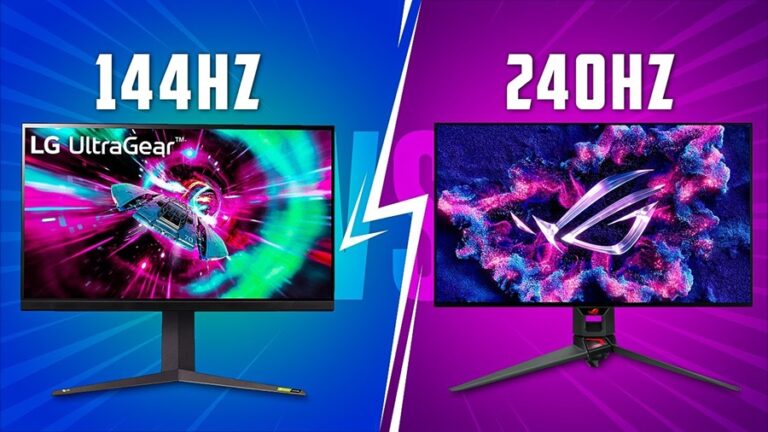 144Hz vs 240Hz Gaming Monitor: Which Is Worth It?