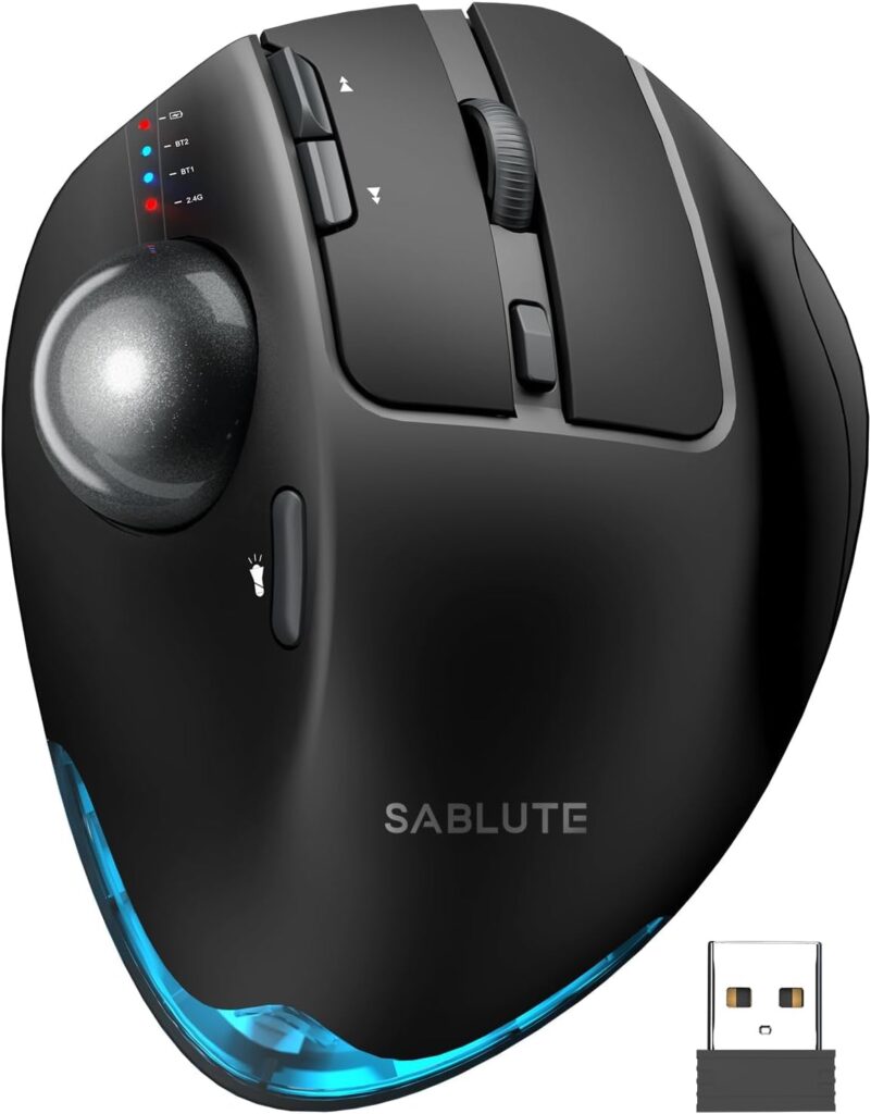 SABLUTE Wireless Trackball Mouse