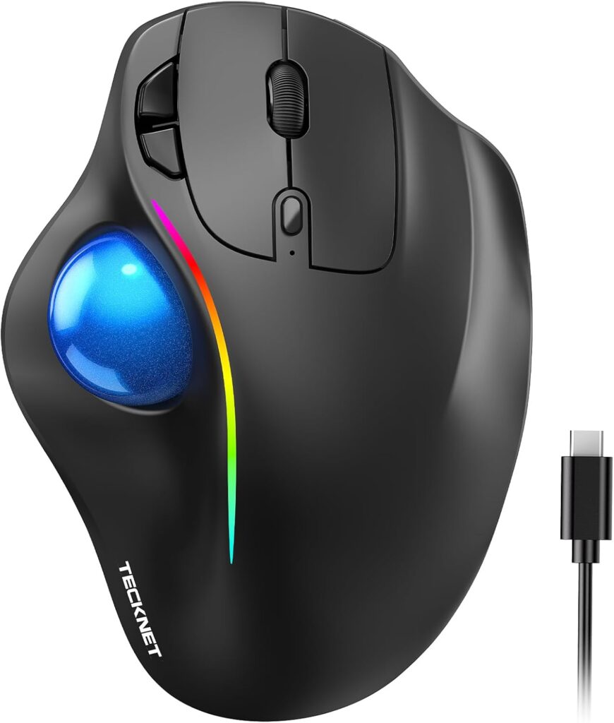 TECKNET Pro Wireless Trackball Mouse