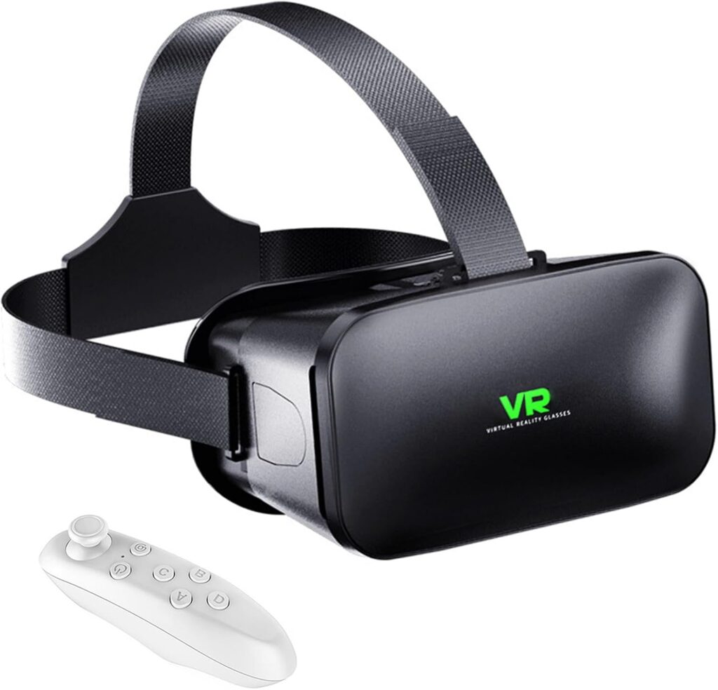VR Headset (Anti-Blue, Adjustable, Compatible with Controller)