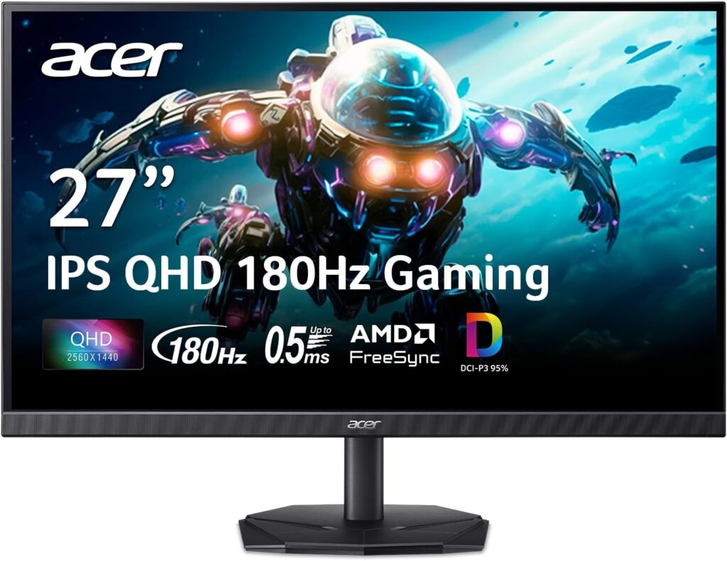 Acer Nitro 27 Inch QHD Gaming Monitor KG271U N3bmiipx