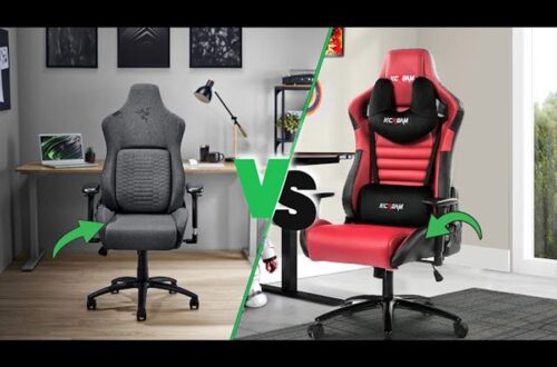 gaming chair PU leather vs fabric