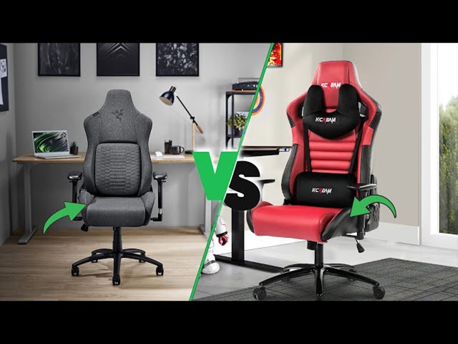 gaming chair PU leather vs fabric