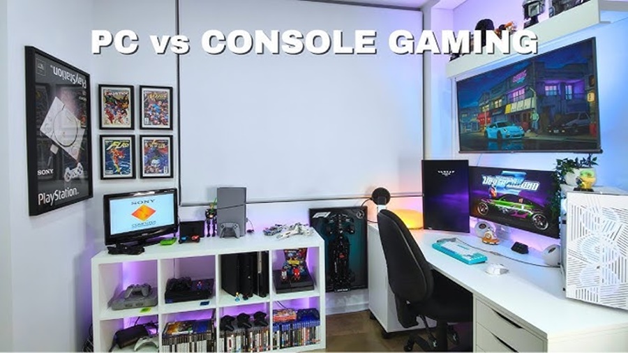 pc gaming setup vs console gaming setup
