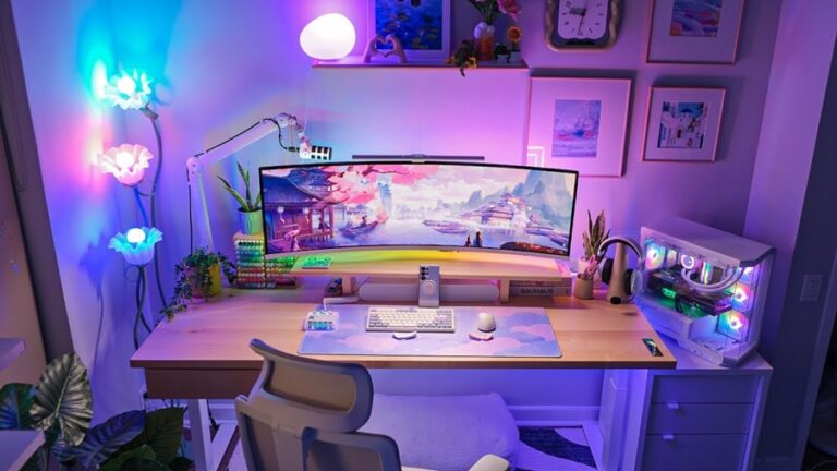 rgb gaming room vs minimalist gaming room