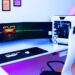 white gaming setup vs black gaming setup