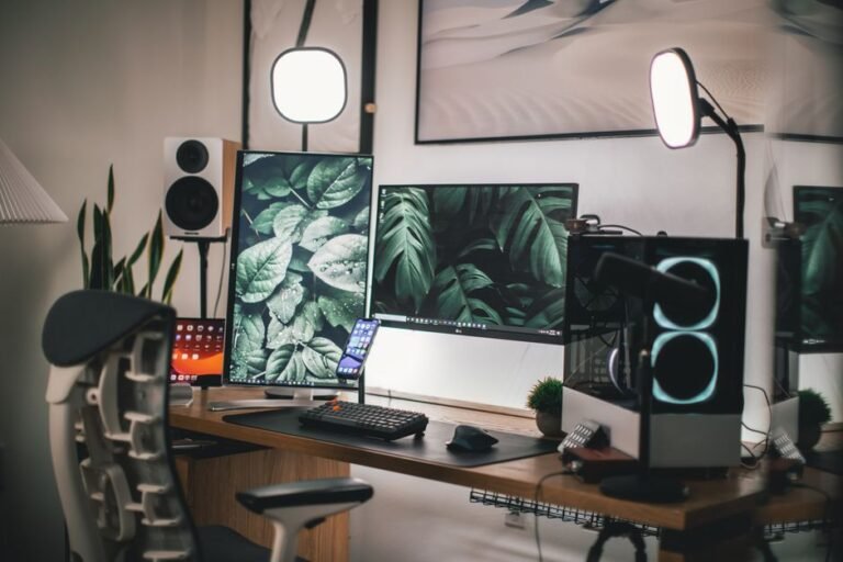how to set up a gaming desk